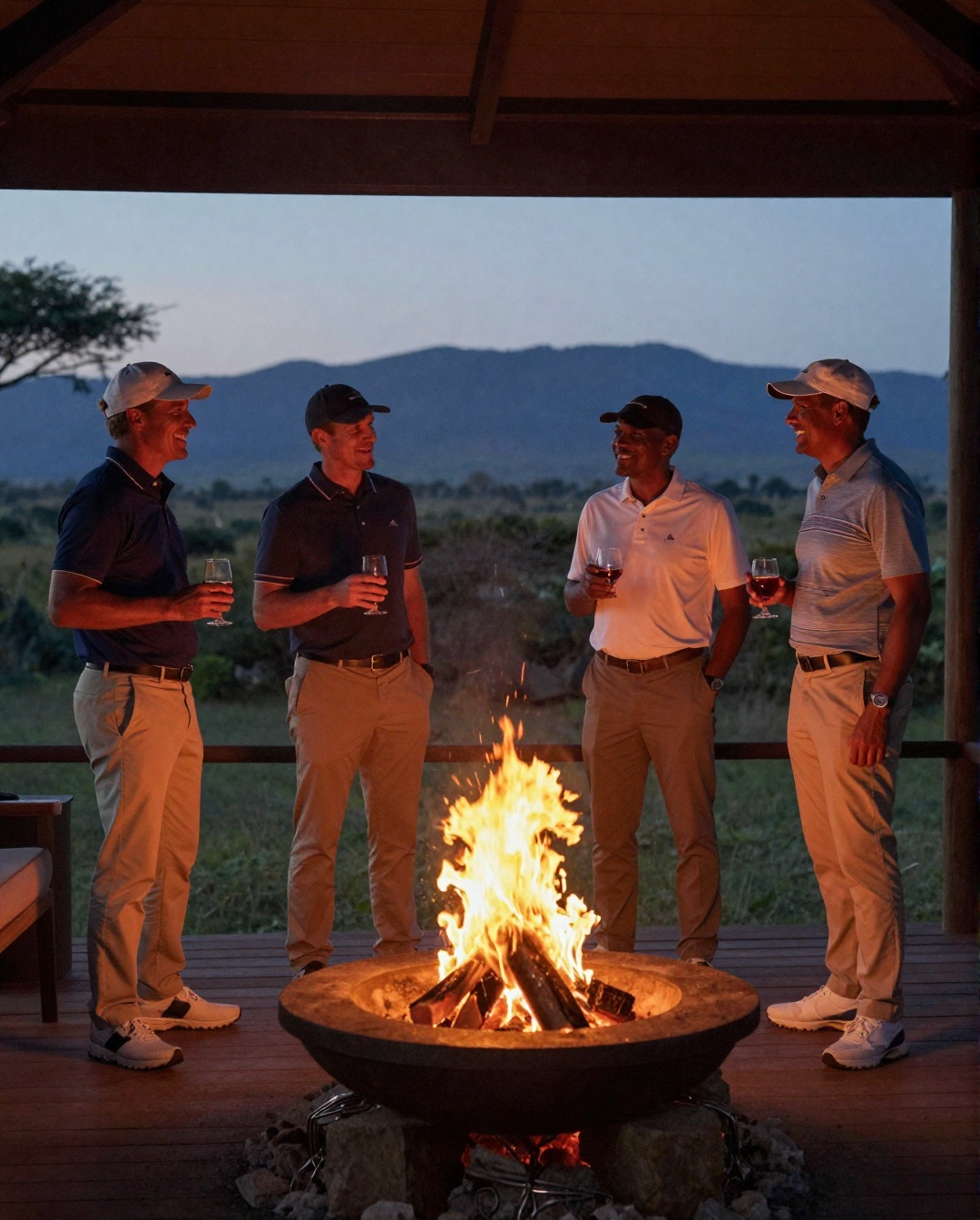 Founders around the fire